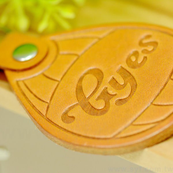 馬鞍牛皮鑰匙圈-三色可選-訂做客製化禮贈品-可客製化印刷烙印logo_3